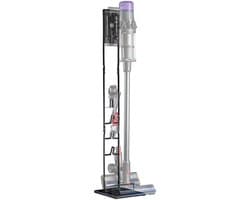 SQOON® Stofzuigerstandaard - Universeel -Geschikt voor o.a. Dyson V7, V8, V10, V11, V12, V15, V16 - Ook geschikt voor andere merken zoals AEG, Rowenta X-FORCE, Bosch, - Inclusief accessoires houders