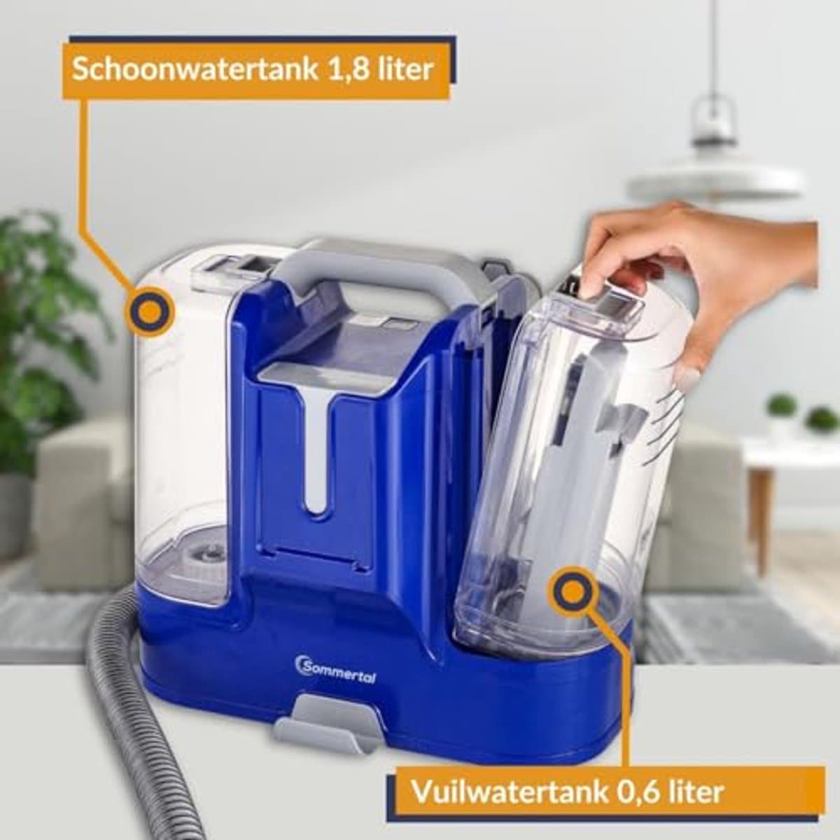 5-in-1 Tapijt en Dierenreinigingsapparaat met Zelfreiniging — afbeelding 1