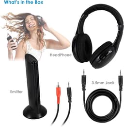 JeiibrZui Draadloze Tv-hoofdtelefoon - Bluetooth-hoofdtelefoon Met Ruisonderdrukking - Voor Tv-kijken En Online Chatten - 1 - Zwart — thumbnail 4