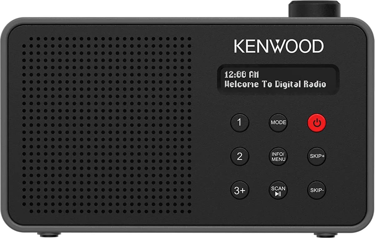 Kenwood CR-M25DAB Draagbare DAB+ radio met automatische veiligheidswaarschuwingsfunctie - Zwart — afbeelding 1