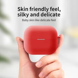 Telestore - hoesje geschikt voor Samsung Galaxy Buds3 FE / Buds 3 / 3 Pro soft case cover - roze - TPU hoesje Beschermhoes - Samsung Galaxy Buds3 FE / Buds 3 / 3 Pro Cover - Buds3 hoesje - gel hoesje met sleutelhanger — thumbnail 2