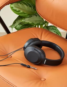 Over-Ear Stereo Hoofdtelefoon Bedraad (2-m-Kabel, 40-mm Neodymium-Drivers, Passieve Geluidsisolatie, Verstelbare en Lichte Hoofdband) Zwart — thumbnail 4