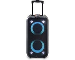 Nedis Bluetooth Party Speaker - Maximale batterijduur: 5 uur - 240 W - Handgreep - Feestverlichting - Equalizer - Oranje / Zwart