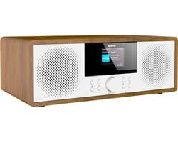 Denver Internet Radio - DAB Radio - FM Radio - CD Speler - Bluetooth - 200W - AUX/USB - MIR270 - Hout