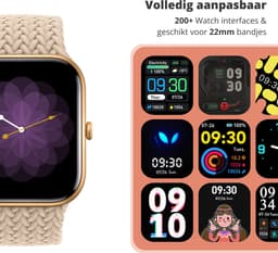 Nexvex® Deluxe Smartwatch voor Dames - Sporthorloge met Hartslagmeter - Bloeddrukmeter - Stappenteller - Sport Horloge met Belfunctie - Smart Watch Saturatiemeter - Zaklamp - Yoga - Bluetooth Activity Tracker - Android/iOS - 2.0 Inch - Rosé — thumbnail 4
