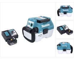Makita DVC 750 LRF1 accustofzuiger LXT 18 V 67 mbar 7,5 l borstelloos + 1x accu 3,0 Ah + oplader