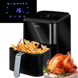 MPM - Airfryer 4,5 Liter Heteluchtoven - Digitaal LED-Display - 1400W Hetelucht Friteuse - Zwart — thumbnail 4