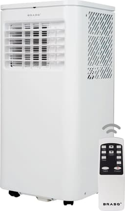 BRASQ 3-in-1 Mobiele airco met Raamafdichtingskit - Met afstandsbediening – Geschikt voor Slaapkamer - Woonkamer - Kantoor - Aircooler tot 16m2 - 9000 BTU – Wit — thumbnail 1
