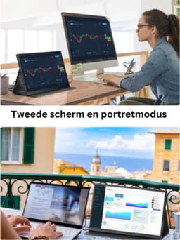 Thuys - Portable Monitor - Draagbare Monitor - Draagbaar Scherm - Hoogwaardige Kwaliteit — thumbnail 3