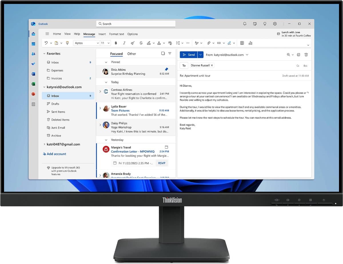 Lenovo ThinkVision S24-4e Monitor — afbeelding 1