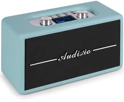 Retro speaker - Audizio Tune60 - Bluetooth speaker - Met afstandsbediening - 40W - Blauw — thumbnail 1