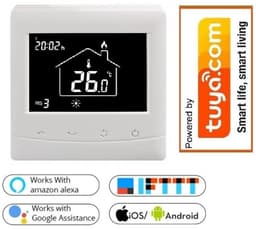 Programmeerbare Smart WiFi inbouw thermostaat, tuya compatible (Google assistent, Alexa en Siri) en IFTTT, Optima W — thumbnail 4