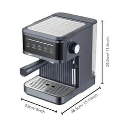 Ohana DT - Koffiezetapparaat Met Melkopschuimer - Italiaanse Espressomachine - 20 bar - Semi Automatisch - Compact & Stijlvol — thumbnail 2