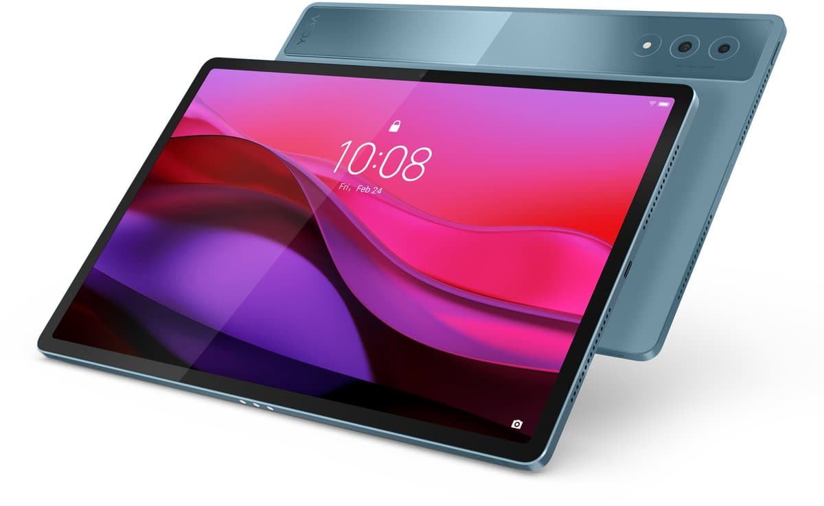 Lenovo Yoga Tab Plus – 16GB RAM – 256GB opslag – Inclusief Keyboardcover (AZERTY) & Pen Plus – WiFi – Blauwgrijs — afbeelding 1