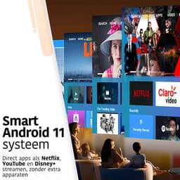Alles-in-één Mini Beamer - met 4K-ondersteuning - iOS & Android - Mini Projector - Wit - Proun — thumbnail 5