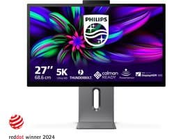 Philips Brilliance 27E3U7903 - 5K Creative Designer Monitor - Geschikt voor Apple Macbook en Mac Mini - Thunderbolt 4 - Calman Ready - RJ45 - Powersensor - 27 inch