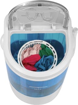 Mini Wasmachine met Centrifuge - Voor Kleine Wasgoed - Meerdere Programma's - Wit — thumbnail 4