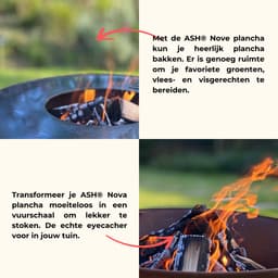 ASH - Nova - XL - Plancha barbecue met grillring - Buitenkoken - Plancha BBQ - Plancha Bakken - Zwart - Grillring — thumbnail 3