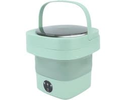 Vouwbare Mini Kleine Draagbare Wasmachine - 100-240V Volledige Appartement Automatische Kleine Ondergoed Vouwbare Wasmachine voor Studentenhuis (Groente)
