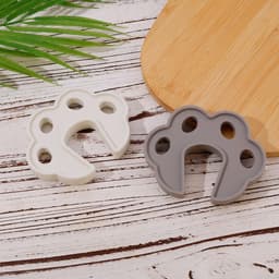 VT Goods - Wasmachine Deurstopper - Siliconen Deur Prop - Goede Ventilatie - Wit en Grijs - Ondersteuning voor Wasmachine en Droger - 2 Stuks — thumbnail 3
