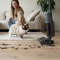 Achaté Dweilstofzuiger – 3-in-1 Steelstofzuiger met Dweilfunctie – Nat & Droog Vloerreiniger – Draadloos 55 min – Zelfreinigend – Voor streeploos schone vloeren — thumbnail 12