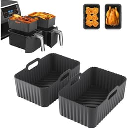 Siliconen mal - 4 stuks accessoires geschikt voor - Airfryer siliconen mal - geschikt voor Double Stack XL - SL400EU - Foodi Max AF500EU - AF400EU - AF451EU - AF300EU friteuse — thumbnail 1