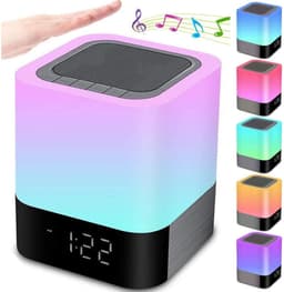 EXCITAT Nachtlampje - Wake up Light - Luidsprekers boxen - Bluetooth luidspreker - Wekker - Draagbare - Dimbaar - Aanraakkleurverandering — thumbnail 3