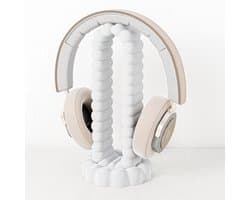 Headset houder wit - Fleuriek koptelefoon houder - Headset stand bureau accessoire - Headphone stand - Game accessoires voor koptelefoon - Speels design
