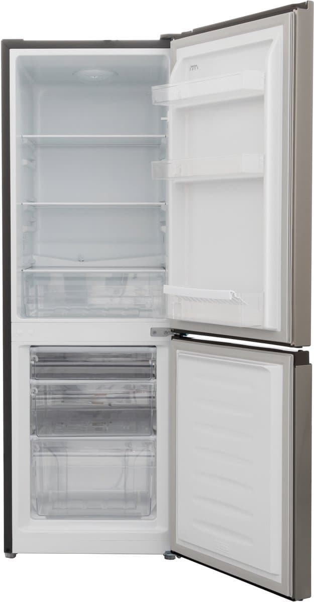 Exquisit KGC231-60-010EI - Koelvriescombinatie - 5 Jaar Garantie - 175 Liter - 39dB - Inox — afbeelding 1