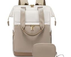 Rugzak Dames Groot, Laptop Rugzak met Laptopvak 15 Inch, Reisrugzak Dames Waterdicht, Grote Handtas Rugzak Reizen, Schooltas Modern, Zakelijke Handbagage voor Reizen Vakantie Kantoor