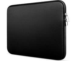 Laptop sleeve 15.6-inch Spatwater bestendig laptoptas - Dubbele Ritssluiting - Soft Touch - Laptophoes - Extra bescherming (Zwart)