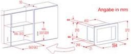 Silva Schneider EBM-G 880E Zwart, Roestvrijstaal Grill-magnetron Ingebouwd 17 l 700 W — thumbnail 2