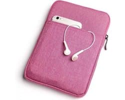 DrPhone S02 7-8 inch E-Reader Soft Sleeve Beschermhoes - Draagtas hoes - Tablet hoes - Cover - Geschikt voor o.a Tablet/ E-Reader - Roze