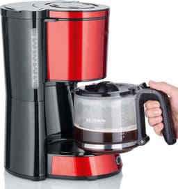 Severin KA 4817 Koffiezetapparaat Rood/Zwart — thumbnail 2
