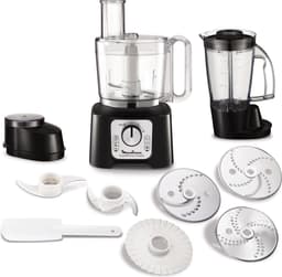 Moulinex Double Force Compact FP546811 - Keukenmachine - Foodprocessor - 800W - Zwart — thumbnail 1