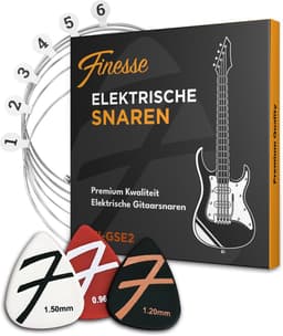 Finesse Gitaarsnaren Elektrische Gitaar - met Plectrums - .009 tot 0.42 - Gitaar Snaren — thumbnail 1