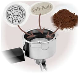 Trisa Espresso Perfetto Espressomachine Zwart, RVS 1275 W — thumbnail 3