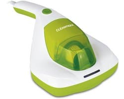 CLEANmaxx Anti-mijt-handstofzuiger snoerloos | kruimelzuiger draadloos | Matrasreiniger met UV-C-licht | Vernietigt 99,9% van alle mijten | Inclusief HEPA-filter en 250 ml stofreservoir | Ideaal voor allergiepatiënten [Limegreen]