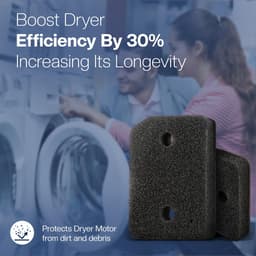 4 Stuks Droger Filter Sponsfilter -20.7*15.7*3CM -Schuimfilter voor roterende trommeldroger -Geschikt voor alle Miele T1 warmtepompdrogers - Filter spons foam van condensor wasdroger alternatief geschikt -Basisfilter -Zwart — thumbnail 7