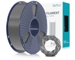 1.75mm PLA Plus Filament voor 3D Printers en 3D Pennen - 1KG Grijs