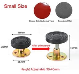 Verstelbaar bedframe stabilisator 4-pack met schroefdraad en anti-schudgereedschap — thumbnail 2