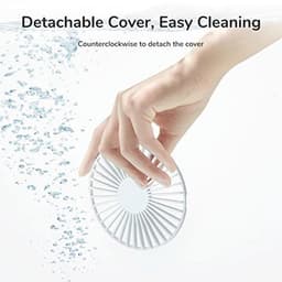 Draagbare Handventilator met 20 Uur Werktijd en 4000 mAh Batterij - USB Oplaadbare Mini Ventilator voor Reizen en Make-up — thumbnail 2