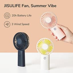 Draagbare Handventilator met 20 Uur Werktijd en 4000 mAh Batterij - USB Oplaadbare Mini Ventilator voor Reizen en Make-up — thumbnail 3