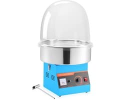 Suikerspinmachine - Elektrische Suikerspinmaker 1000W - Met Deksel - RVS Kom - Inclusief Suikerlepel - Voor Feesten & Evenementen - Blauw