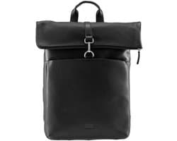 JOST laptop rugzak rugzak met laptopvak Frankfurt Backpack Courier Black zwart