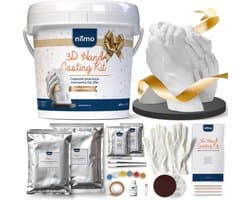 Handafgietsel Kit Geschenkset voor Koppels – Huidvriendelijk Huwelijks- & Valentijnscadeau voor Unieke Herinneringen