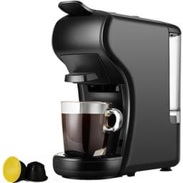 KZQ Koffiemachines - Espressomachine - Koffiezetapparaat - Espressomachines - Koffiemachine - Capsule koffiemachine - Automatische koffiemachine - Opstarttijd 40 seconden - Voor latte - Voor zwarte koffie - Voor thuis - Voor kantoor - Cadeau - Zwart — thumbnail 1