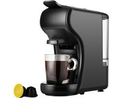 KZQ Koffiemachines - Espressomachine - Koffiezetapparaat - Espressomachines - Koffiemachine - Capsule koffiemachine - Automatische koffiemachine - Opstarttijd 40 seconden - Voor latte - Voor zwarte koffie - Voor thuis - Voor kantoor - Cadeau - Zwart