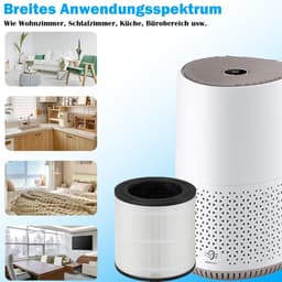 filter met actieve koolstof - geschikt voor Philips luchtreiniger serie 600 AC0650, AC0651 - HEPA H13 actieve koolstof - zeer efficiënte filtratie — thumbnail 7