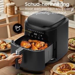 Dewelling AF80D10 – XL 9L Airfryer – Heteluchtfriteuse met 2350W krachtige prestaties – 360° hete luchtcirculatie – Voor krokante en gezonde resultaten — thumbnail 3